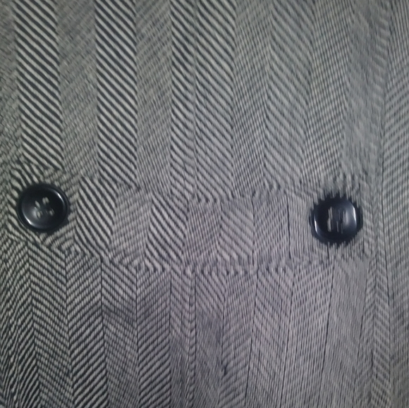 RAMPAGE PEA COAT BLACK & WHITE LINED BLAZER JACKET - Picture 4 of 8